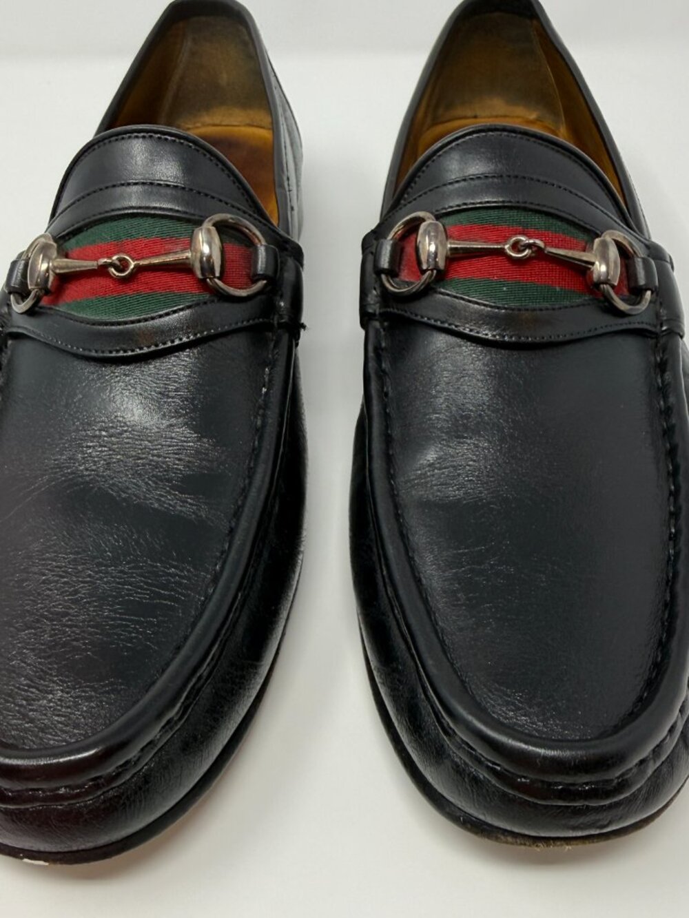 Gucci Leather Horsebit Loafers Men's 9.5 D Black Classic Designer Preppy Luxury - Picture 5 of 13